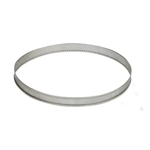 De gros 🎁 Cercle à Tarte Inox Perforé Ø22 cm H.2 cm ⌛ 3