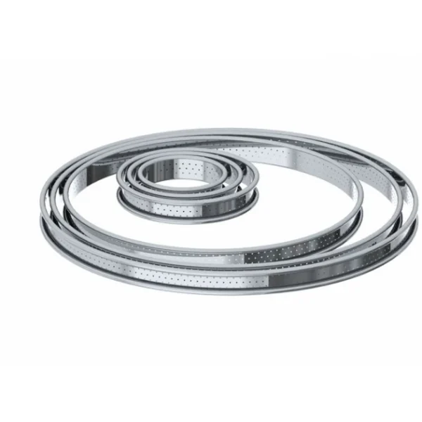 Acheter 🎁 Cercle à Tarte perforé Ø 10 cm en Inox par De Buyer 😀 1