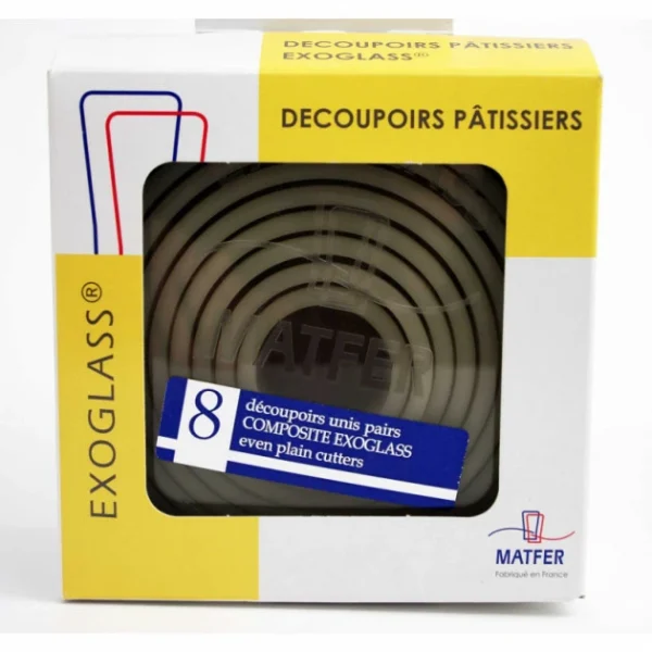 Remise 🌟 Découpoirs ronds unis pairs Exoglass (Boîte de 8) 👍 1