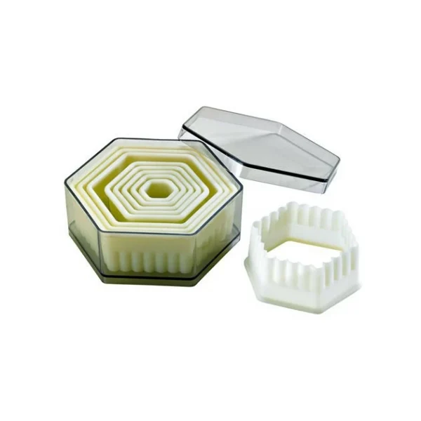 Sortie 🎉 Emporte Pièce Hexagonaux Cannelés Polyglass (x9) 🧨 1