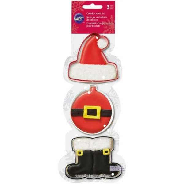 Vente flash ❤️ Emporte Pièces Père Noël 7.5cm (x3) Wilton 😉 1