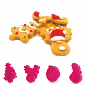 Meilleur prix ✔️ Kit 4 découpoirs à éjecteurs pour Biscuits Noël ✨ 7