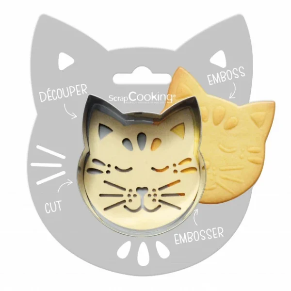 Top 10 ❤️ Kit Biscuit Chat 7,2 cm ScrapCooking 🔥 1